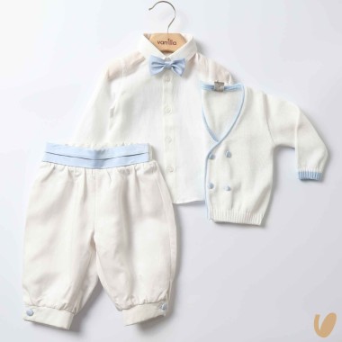 Completo elegante in filo e cotone Completo e Pagliaccetto