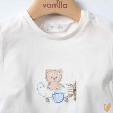 Completo Shirt ricamata e bermuda Completo e Pagliaccetto