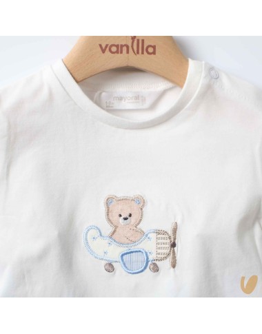 Completo Shirt ricamata e bermuda Completo e Pagliaccetto