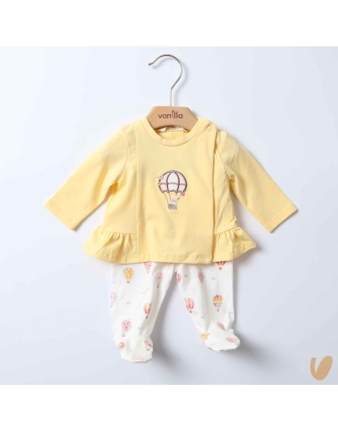 Maglia e ghettina mongolfiere   Completo e Pagliaccetto