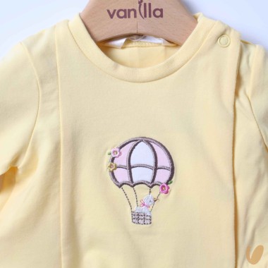 Maglia e ghettina mongolfiere   Completo e Pagliaccetto