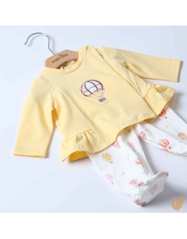 Maglia e ghettina mongolfiere   Completo e Pagliaccetto