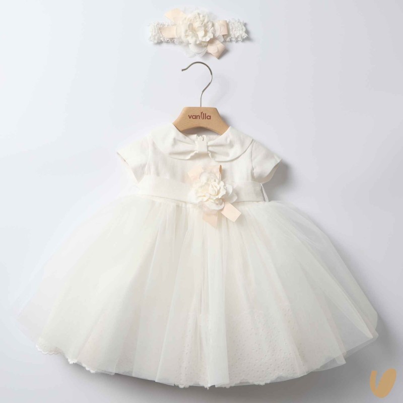 Abito da battesimo con fascia Battesimo