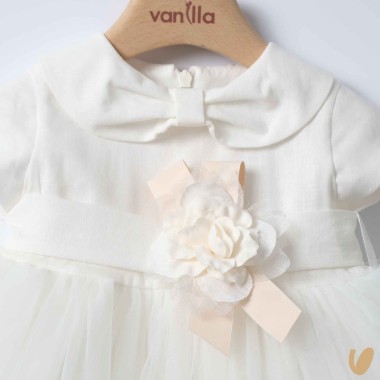 Abito da battesimo con fascia Battesimo