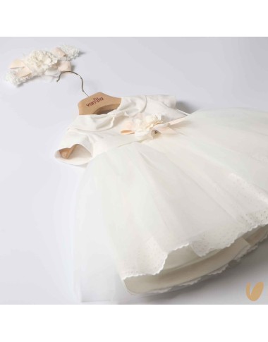 Baptism dress with band