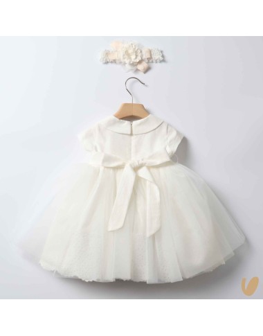 Baptism dress with band