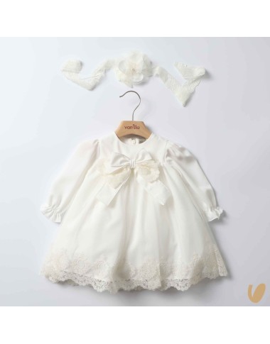 Baptism dress with band