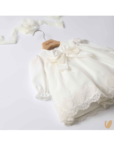 Baptism dress with band