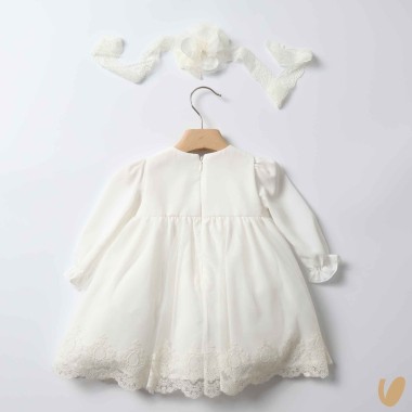 Abito da battesimo con fascia Battesimo