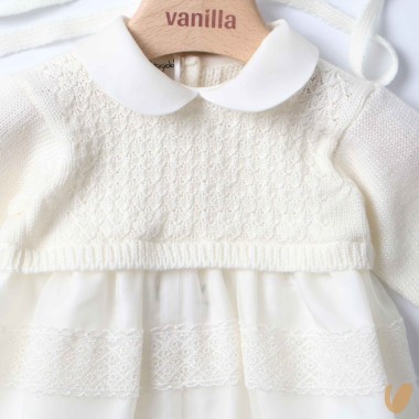 Completo in seta e lana Battesimo