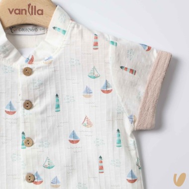 camicia barche e short Completo e Pagliaccetto