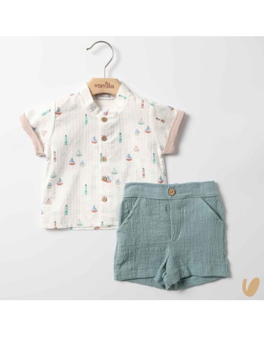 camicia barche e short Completo e Pagliaccetto