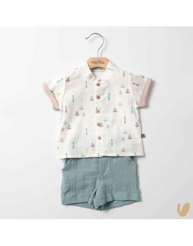 camicia barche e short Completo e Pagliaccetto