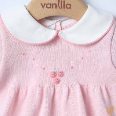 Completo nascita in filo roselline Set Nascita e Uscita Clinica