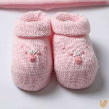 Scarpette e cappello roselline Cappello e Guanti