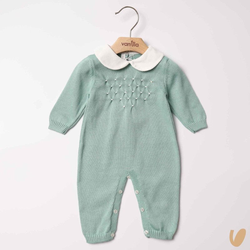 Tutina in filo nido d'ape Set Nascita e Uscita Clinica