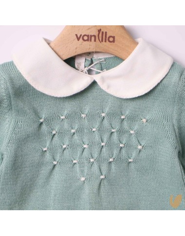 Tutina in filo nido d'ape Set Nascita e Uscita Clinica