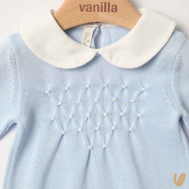 Tutina in filo nido d'ape Set Nascita e Uscita Clinica