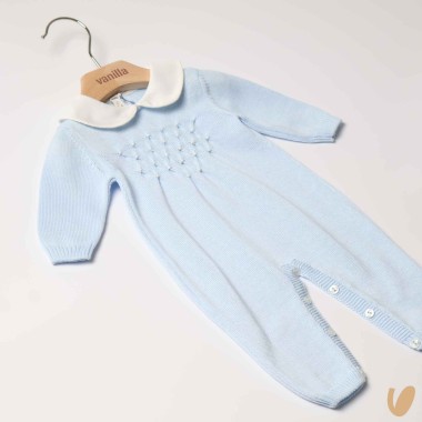 Tutina in filo nido d'ape Set Nascita e Uscita Clinica