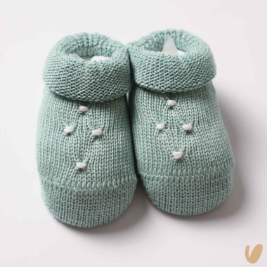 Scarpette e cappello nido d'ape Cappello e Guanti