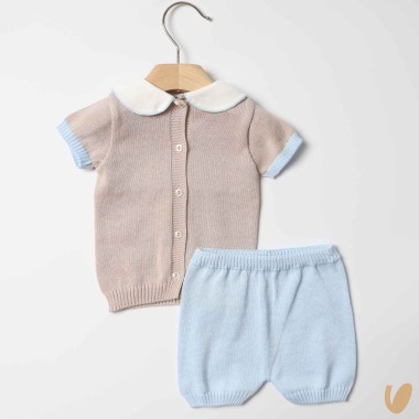 Completo nascita in filo nodo d'amore Completo e Pagliaccetto