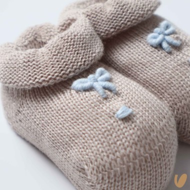 Babbucce in filo nodo d'amore Cappello e Babbucce