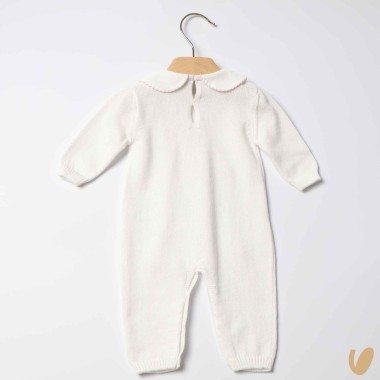 Tutina nascita in filo roselline Set Nascita e Uscita Clinica