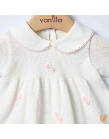 Completo nascita in filo roselline Set Nascita e Uscita Clinica