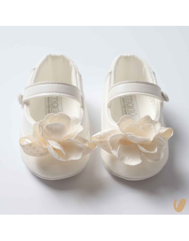 Scarpine fiore in lino Scarpe