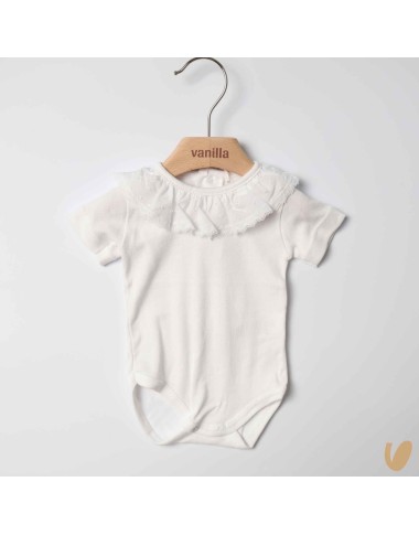 Body collo Plumetis Body Manica Corta