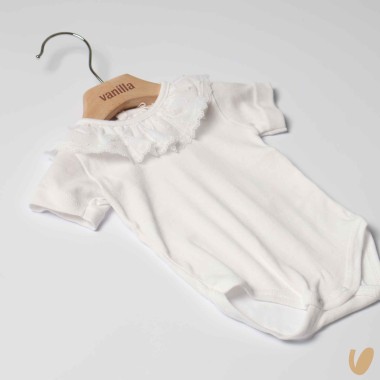 Body collo Plumetis Body Manica Corta