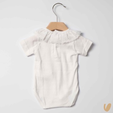 Body collo Plumetis Body Manica Corta