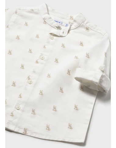 Camicia cagnolini collo coreano T-Shirt e Camicia