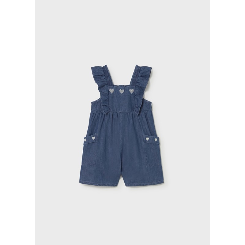 Salopette corta ricami cuore T-Shirt e Salopette