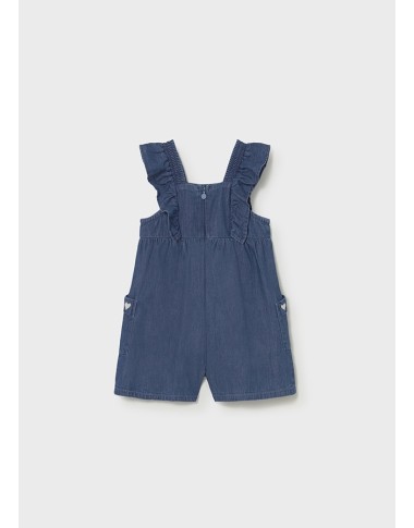 Short Embroidery Heart Dungarees