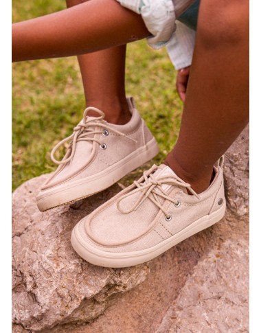 Natural canvas engineer sneaker