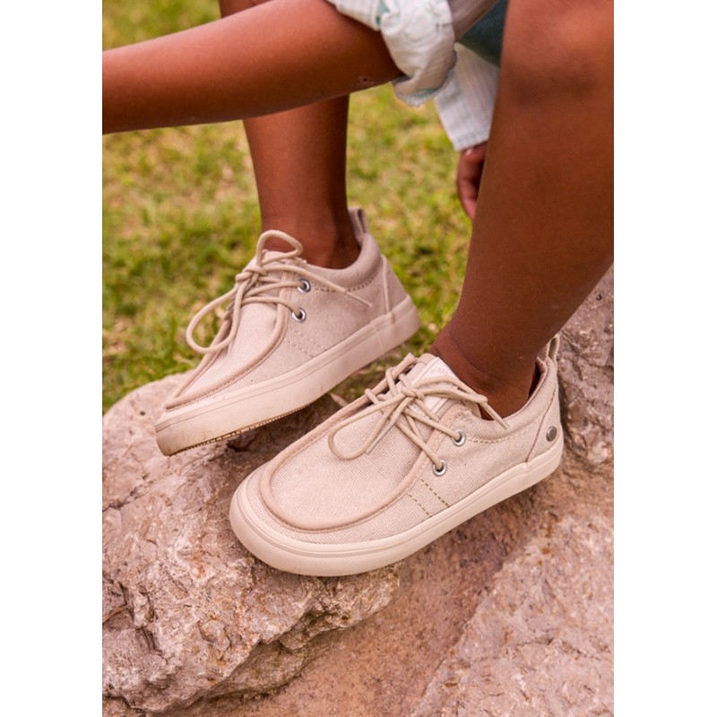 Sneaker ingegnere in tela naturale Espadrillas e Tela 19/32
