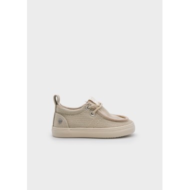 Sneaker ingegnere in tela naturale Espadrillas e Tela 19/32