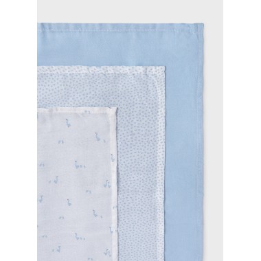 Set 3 mussole bambu piccole           Mussole e Bavette