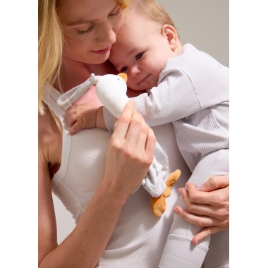 Peluche portaciuccio          Dou Dou e Fiocco Nascita