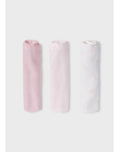 Set 3 mussole bambu piccole           Mussole e Bavette