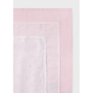 Set 3 mussole bambu piccole           Mussole e Bavette