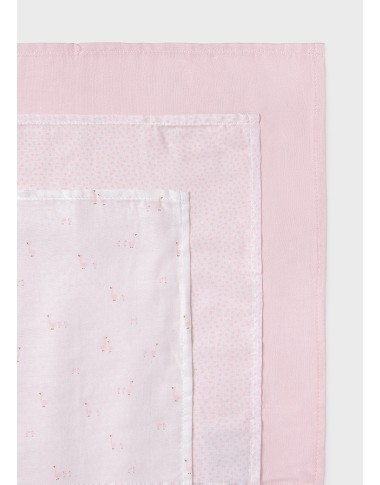 Set 3 mussole bambu piccole           Mussole e Bavette