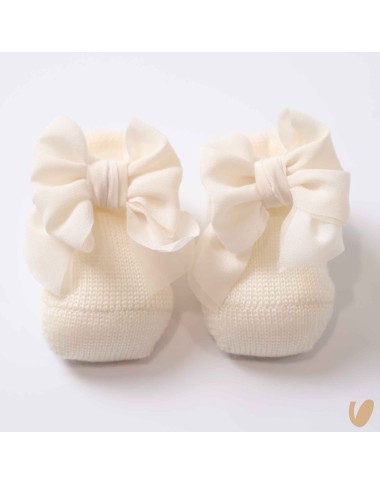 Wool Fiocco Crepe Scarpine