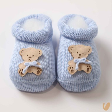 Scarpette in filo orsetto Cappello e Babbucce