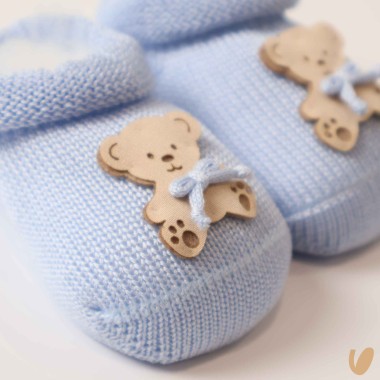 Scarpette in filo orsetto Cappello e Babbucce