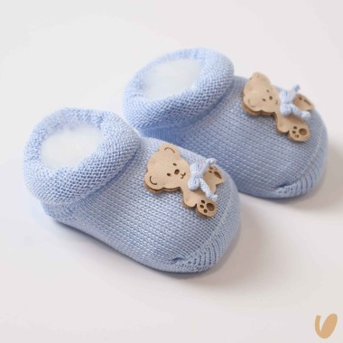 Scarpette in filo orsetto Cappello e Babbucce