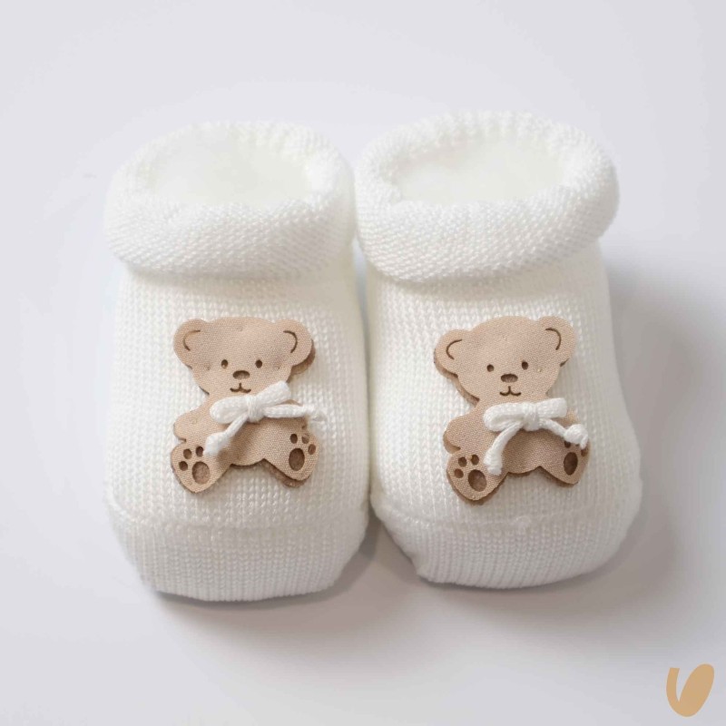 Scarpette in filo orsetto Cappello e Babbucce
