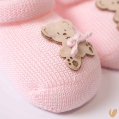 Scarpette in filo orsetto Cappello e Babbucce