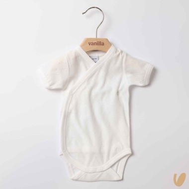 Body incrocio manica corta filo di scozia Body Manica Corta